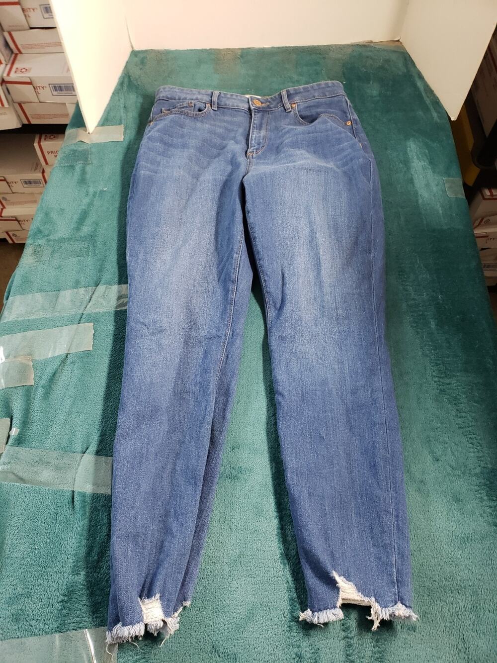 Loft Jeans Size 10 Womens Blue Pants Ladies Denim High Rise Skinny Ankle
